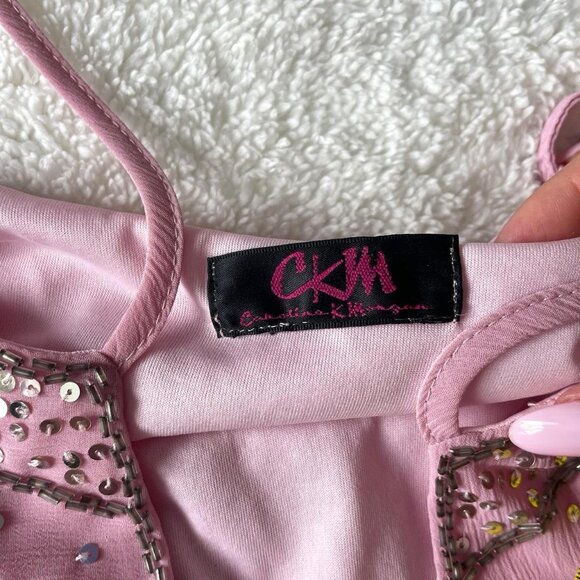 Deadstock Pink Fairy Sequin Top Insane 2000s glam... - Picture 5 of 8